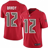 Nike Buccaneers 12 Tom Brady Red Stitched NFL Limited Rush Jersey,baseball caps,new era cap wholesale,wholesale hats